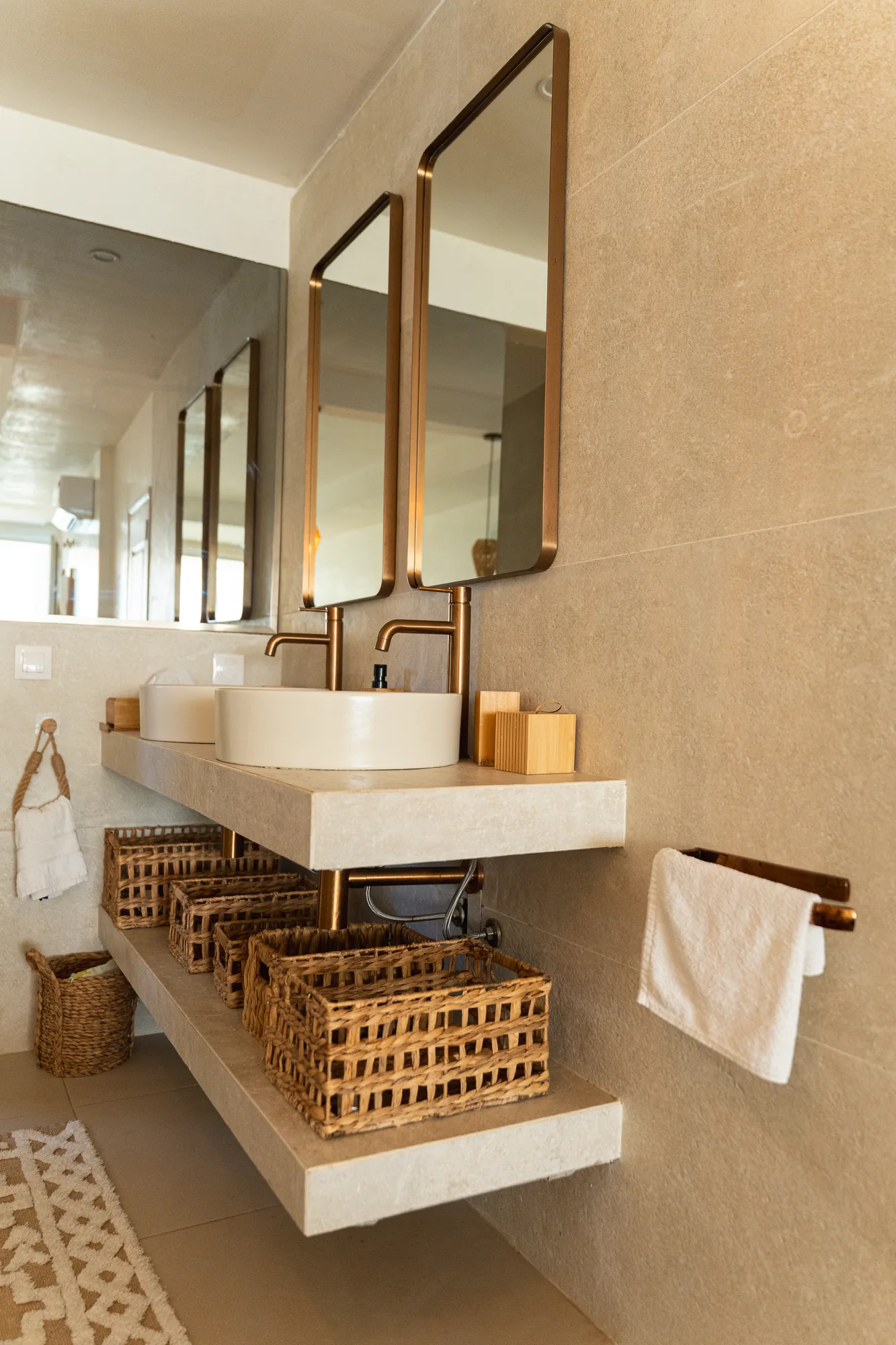 Salle de bain double vasque, Baobab